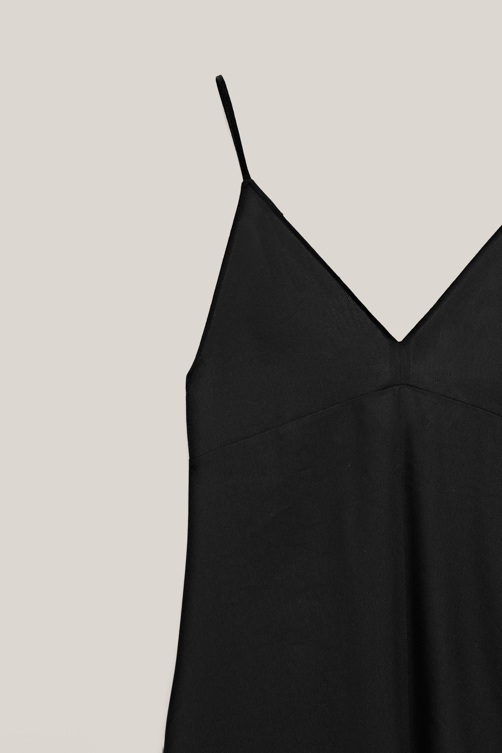 Flowing linen blend slip dress - LIMITED EDITION